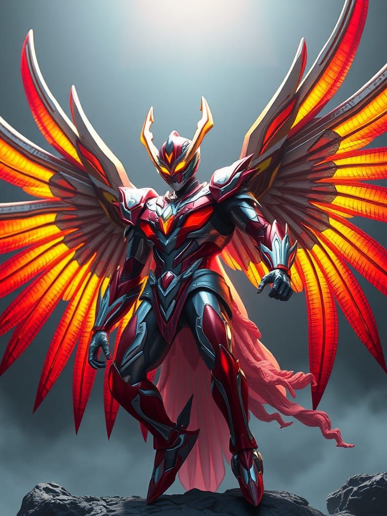 Kamen Rider Garuda Phoenix: 3D Anime Art