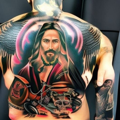 Jesus, Leader of Heaven's Angels: Hyperrealistic Portrait