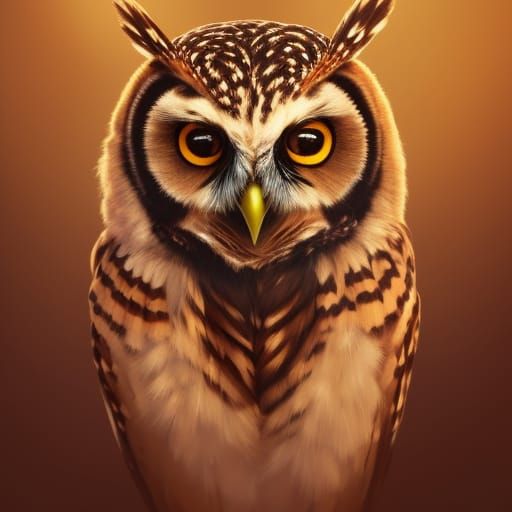 Native American Owl Spirit Portrait