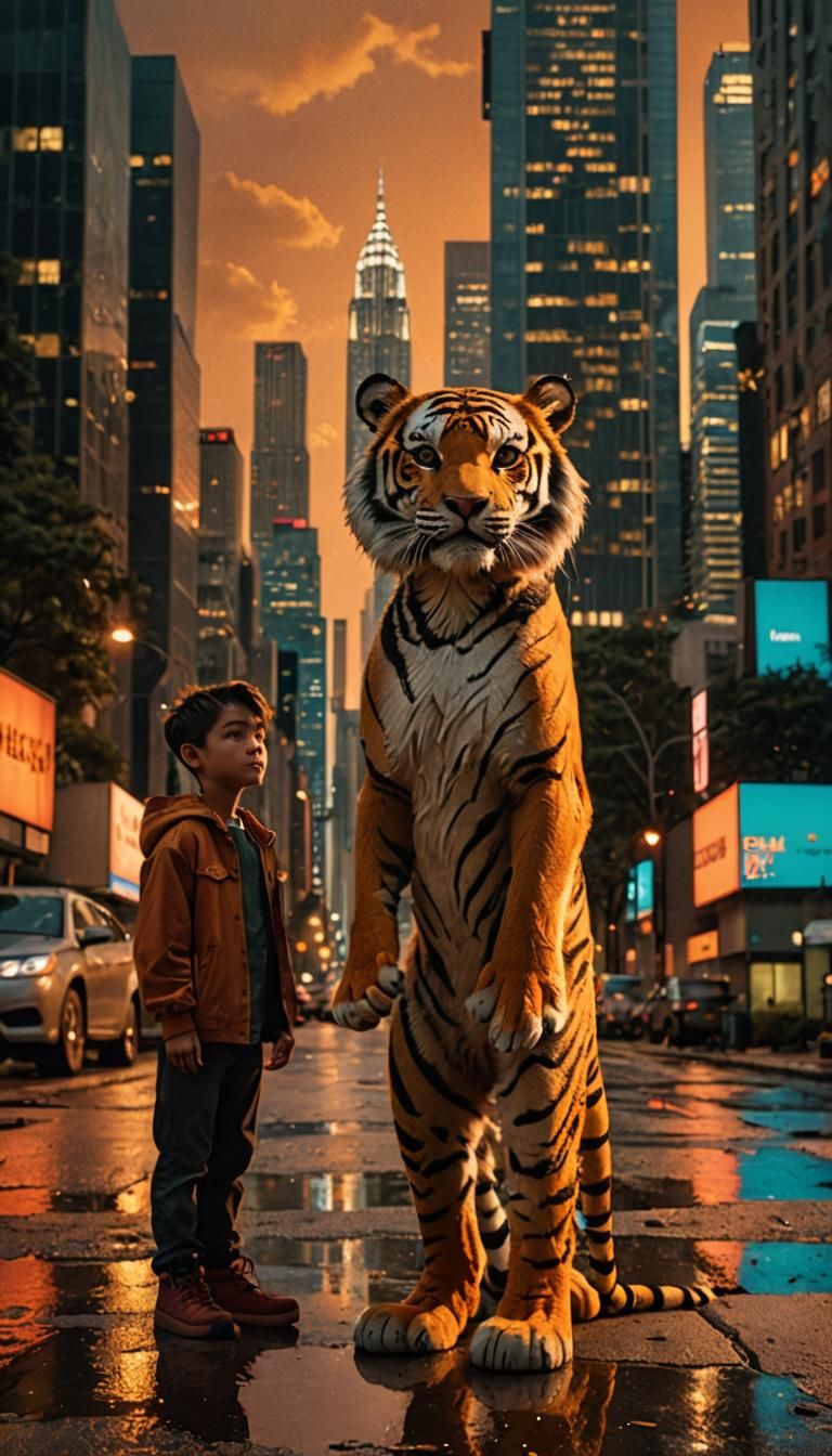 Calvin and Hobbes, visit the city. Where did Hobbes go? Wher...