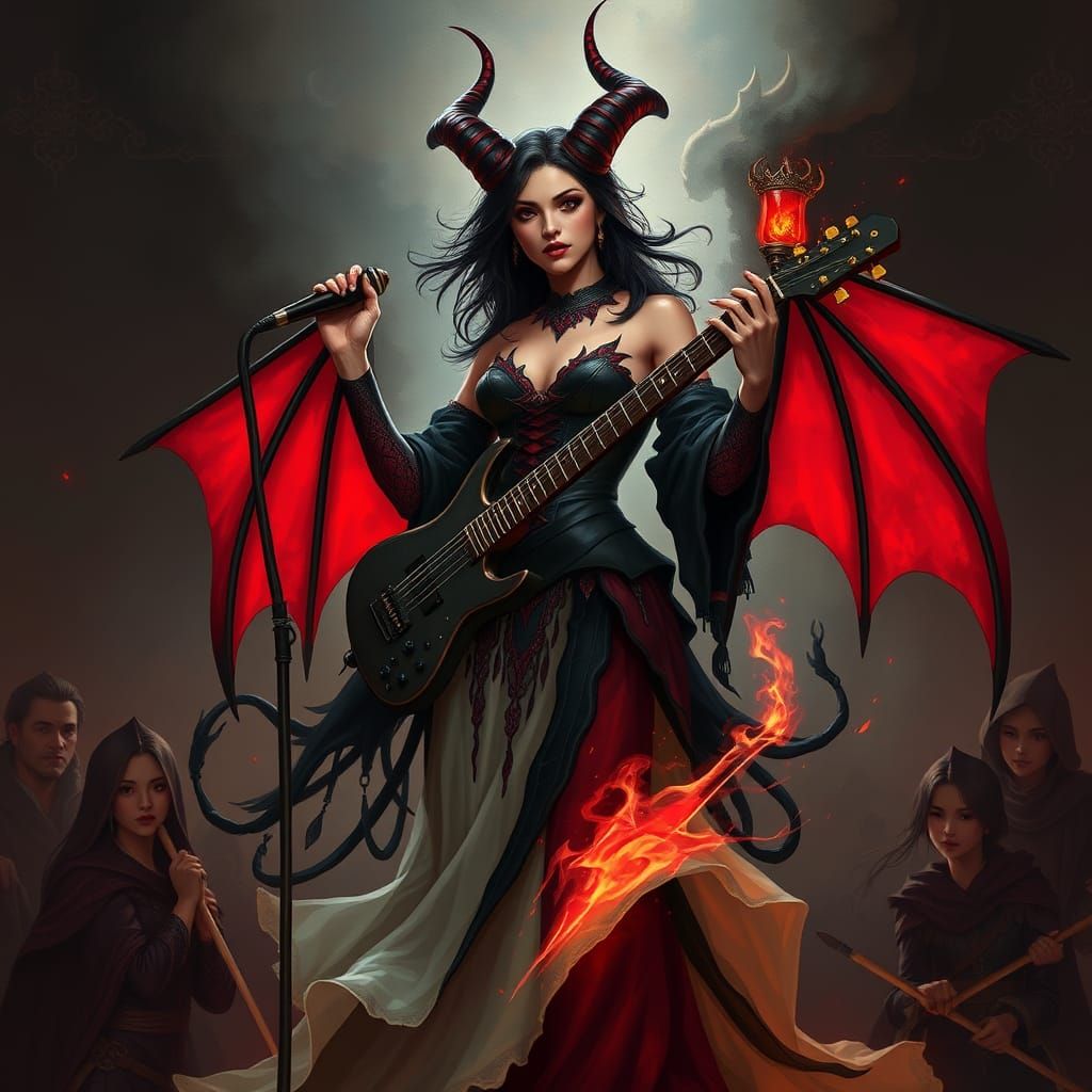 Seductive Demon Bard Reaps Souls on Stage