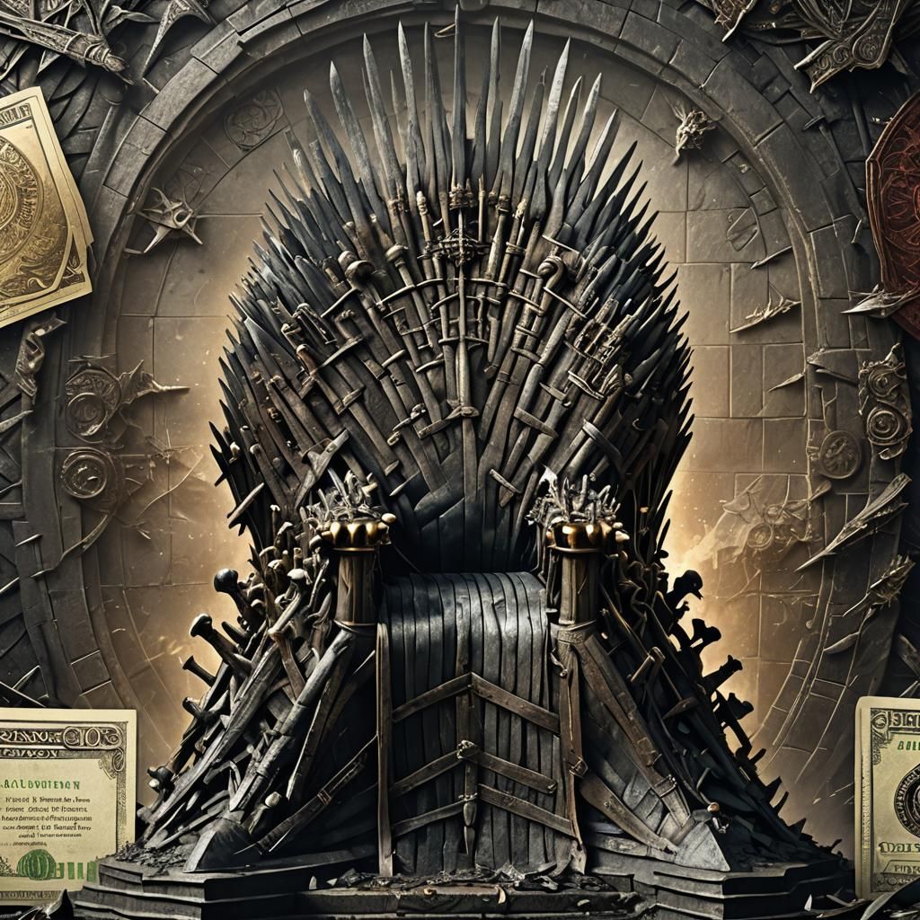 Iron Throne Banknote: Detailed Matte Painting