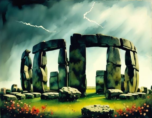 Vibrant Floral Bloom in Watercolour