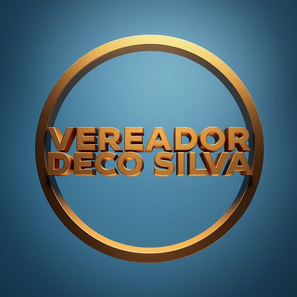 Stunning 3D Logo in Metallic Letters, Symbolizing Unity and ...