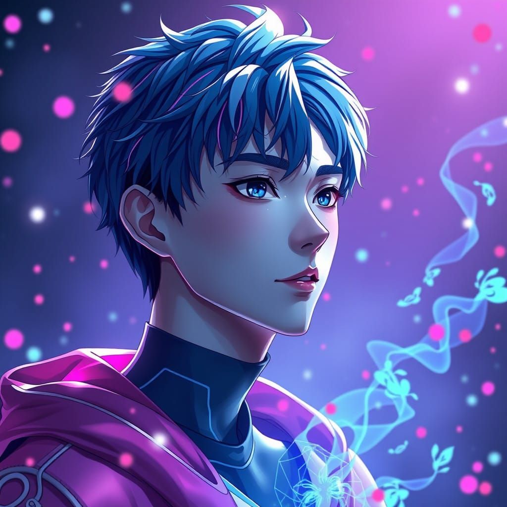 3D Anime Art of Energetic Love