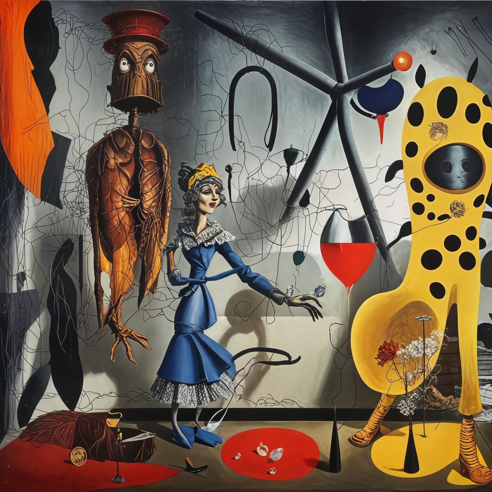 She is rescued from the Foul Fiend by Her Yellow Friend...