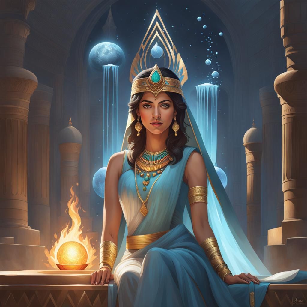 Ancient Wisdom Personified: Fantasycore Digital Art