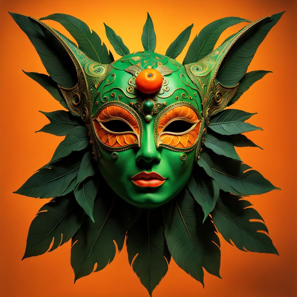 Mystical Transformation: The Enchanting Green Mask of Alaharo