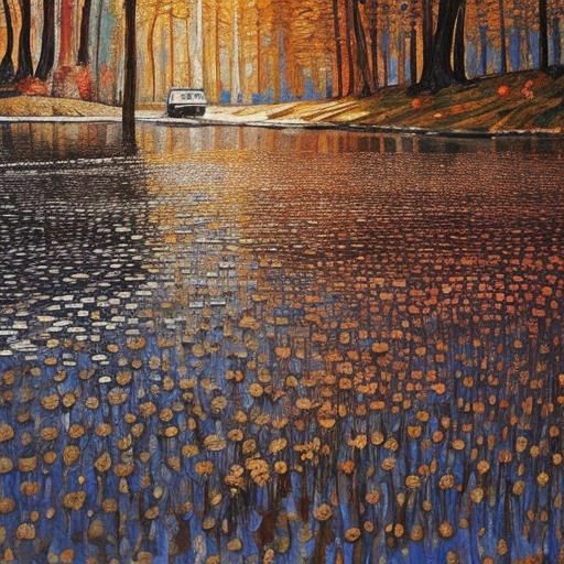 Expressionistic Landscape Painting in Photorealistic Style