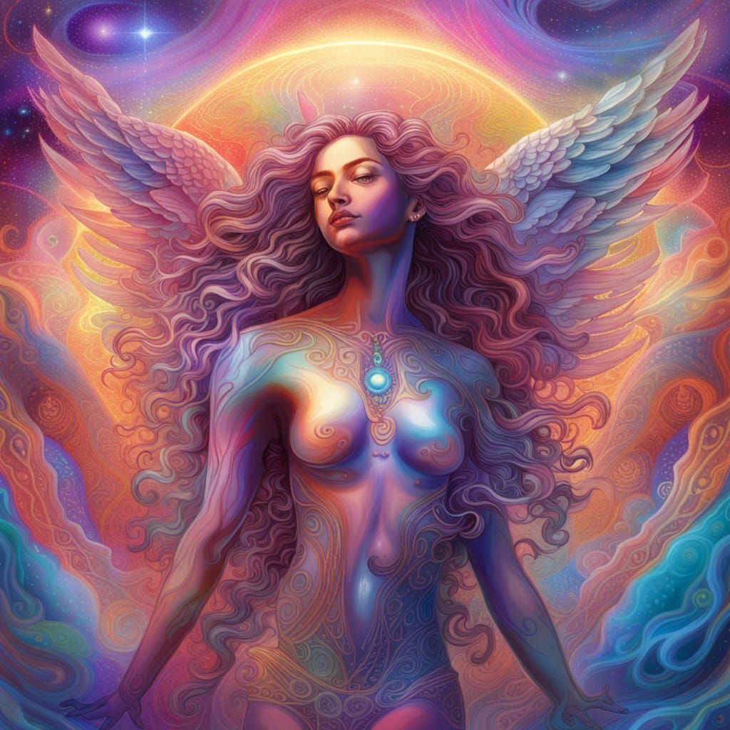Angelic Astral Illustration of Positive Energy Transformatio...