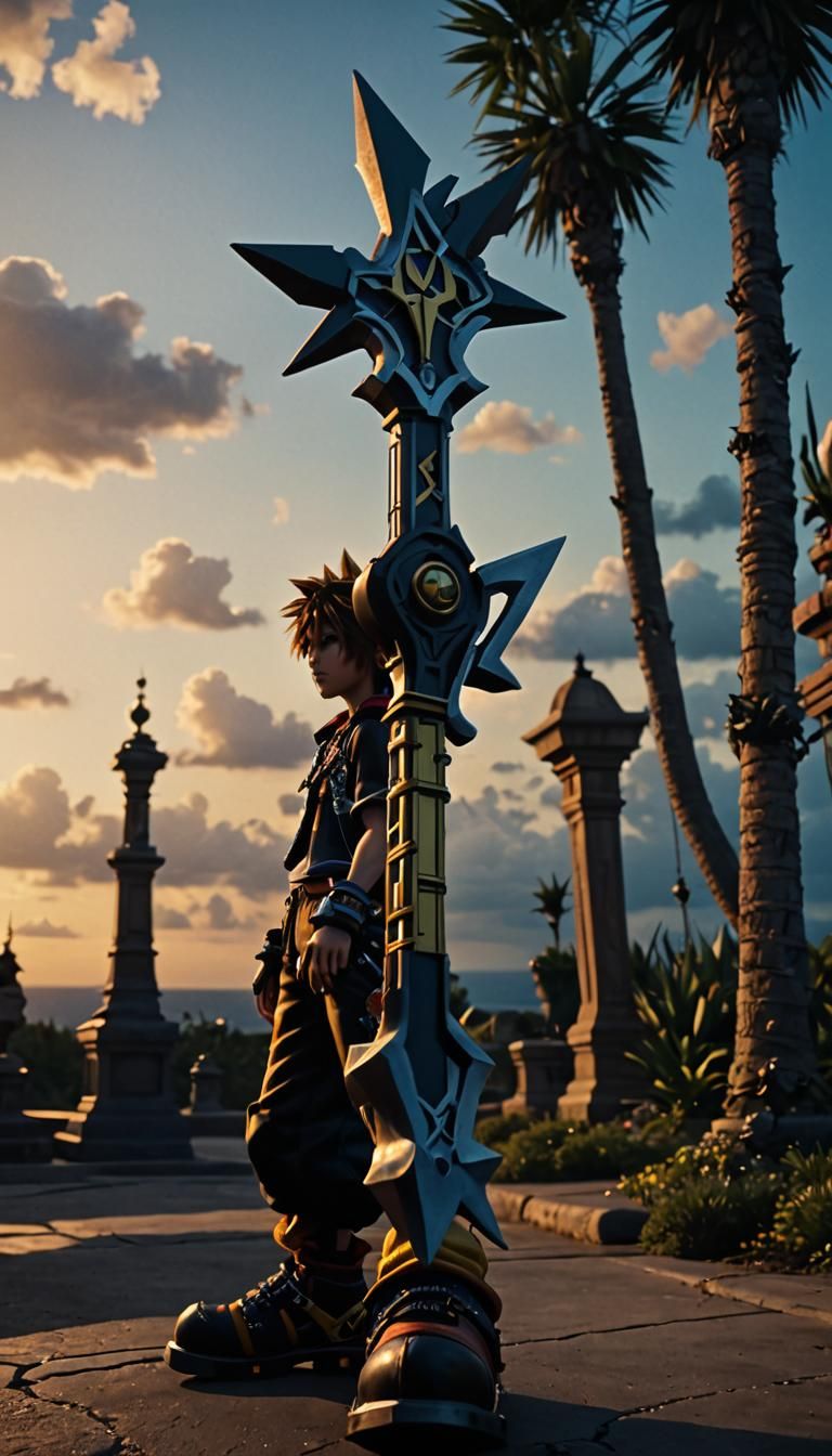 Kingdom Hearts Keyblade in Cinematic Style