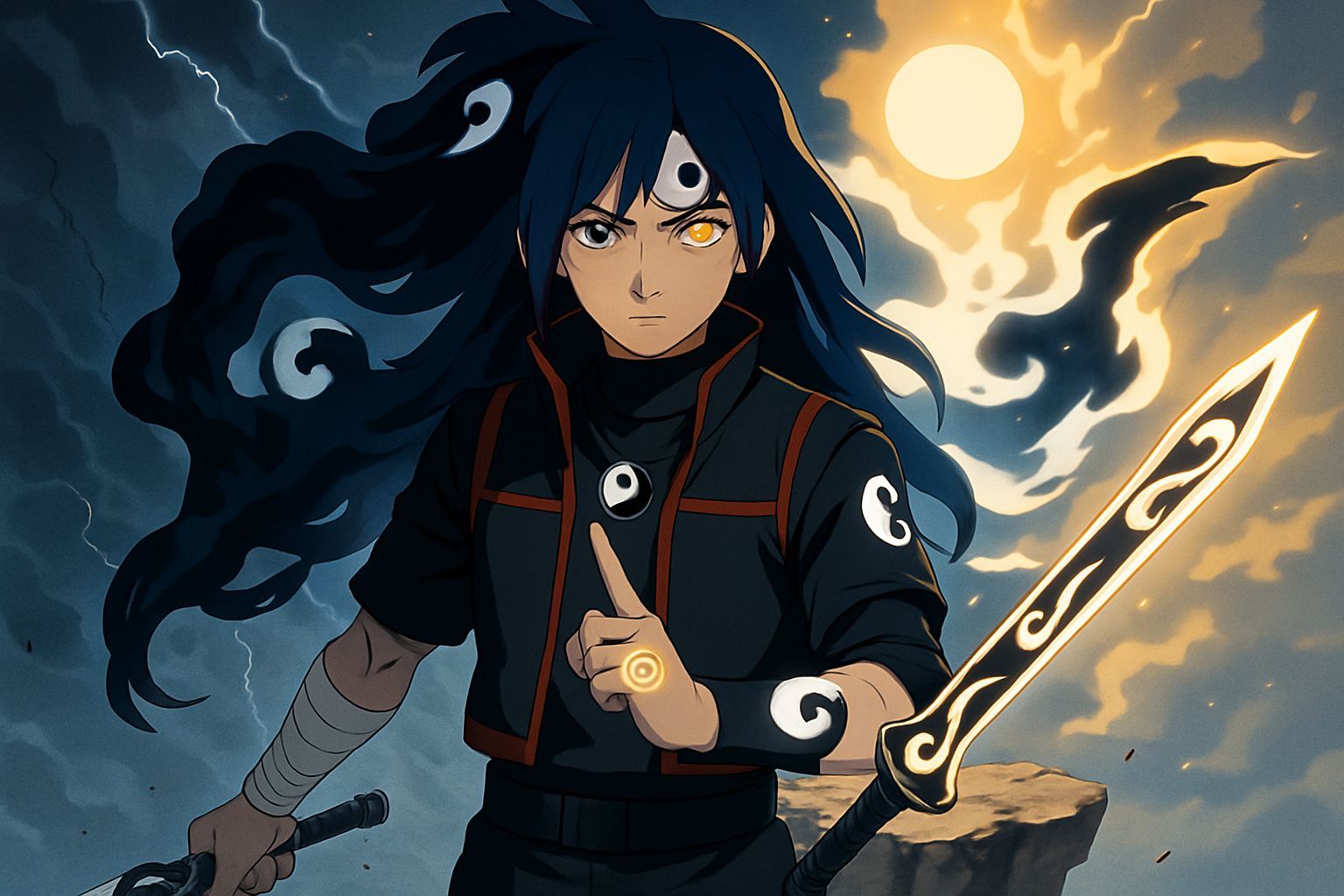 Yin-Yang Chakra Master in Naruto Shippuden Style