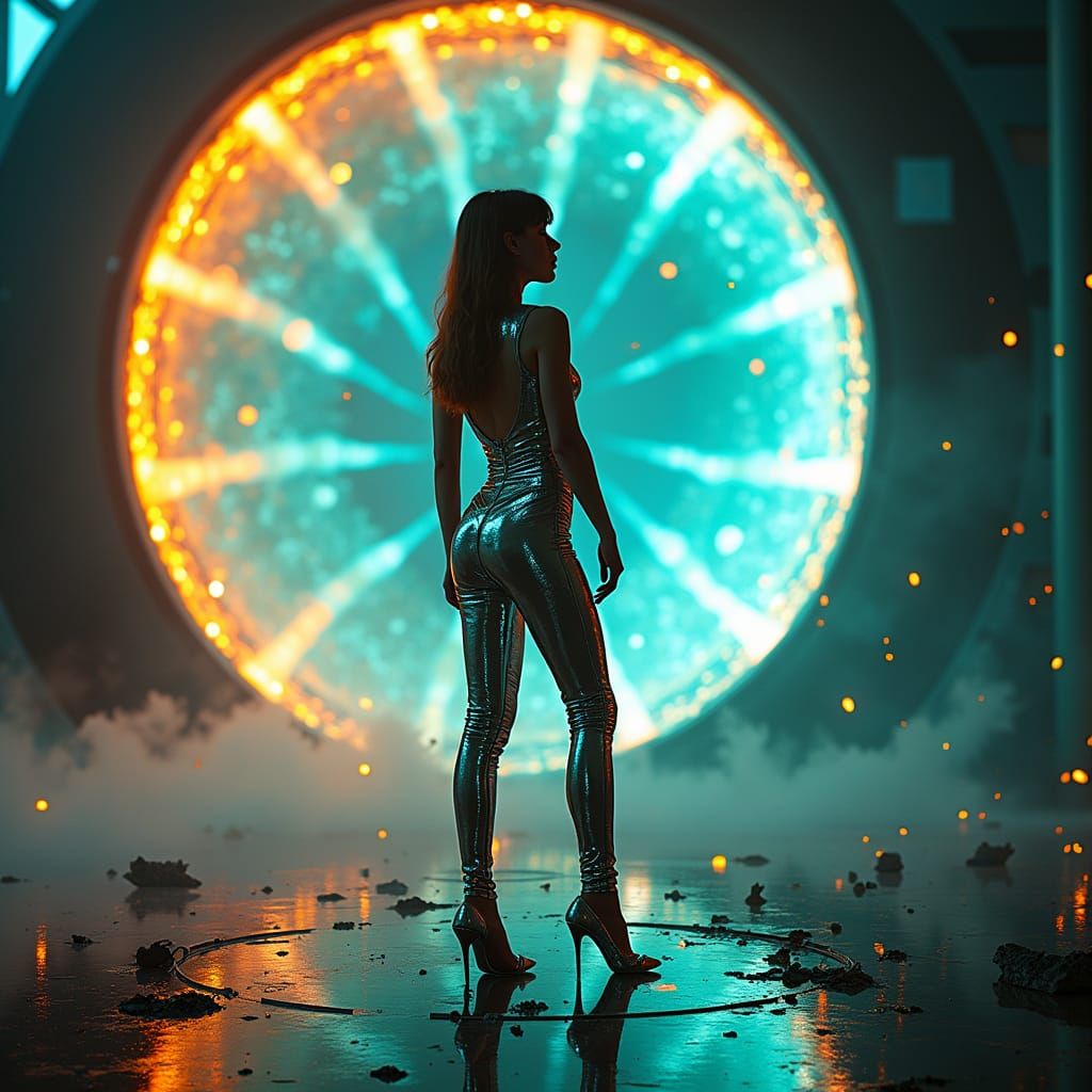 High-Tech Breach at CERN in Geometric Abstract Art