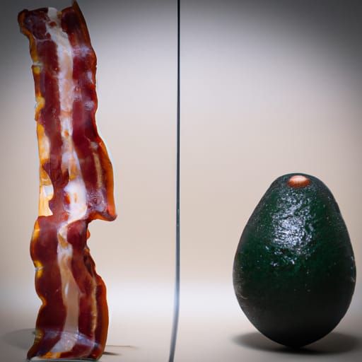 Avocado Versus Bacon: An AI-Generated Showdown