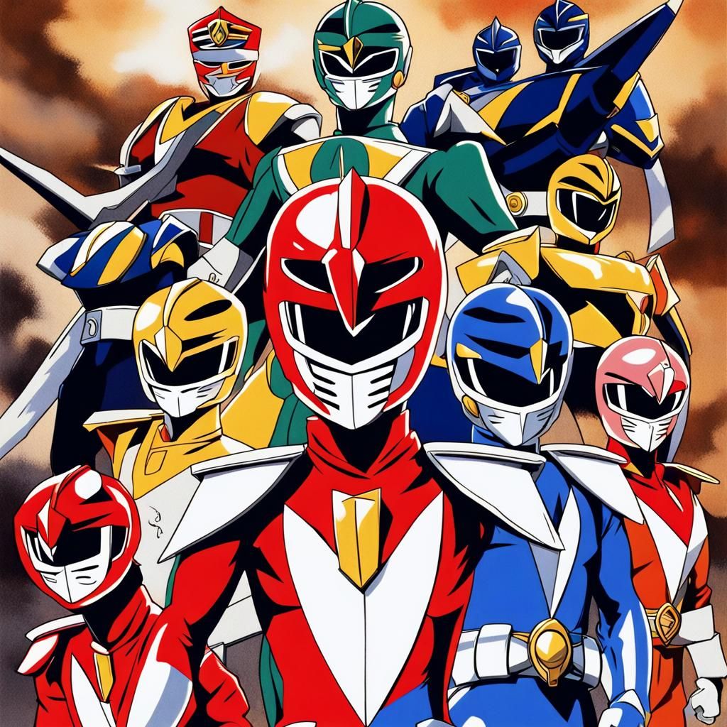 Zyuranger Ronin Warriors Fusion: WWII Propaganda Poster