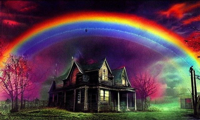 Sinister Rainbow in the Dark Fantasy