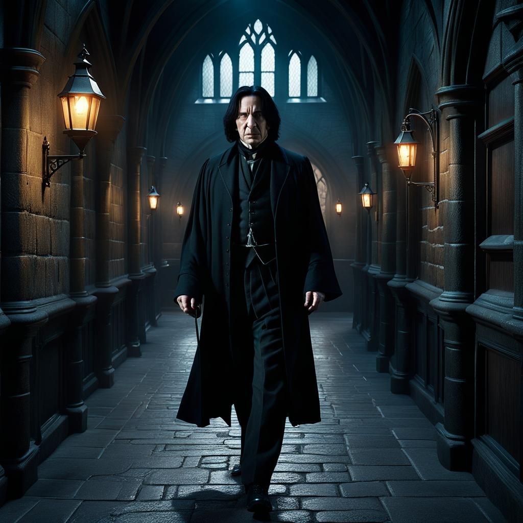 Severus Snape's Night Patrol at Hogwarts