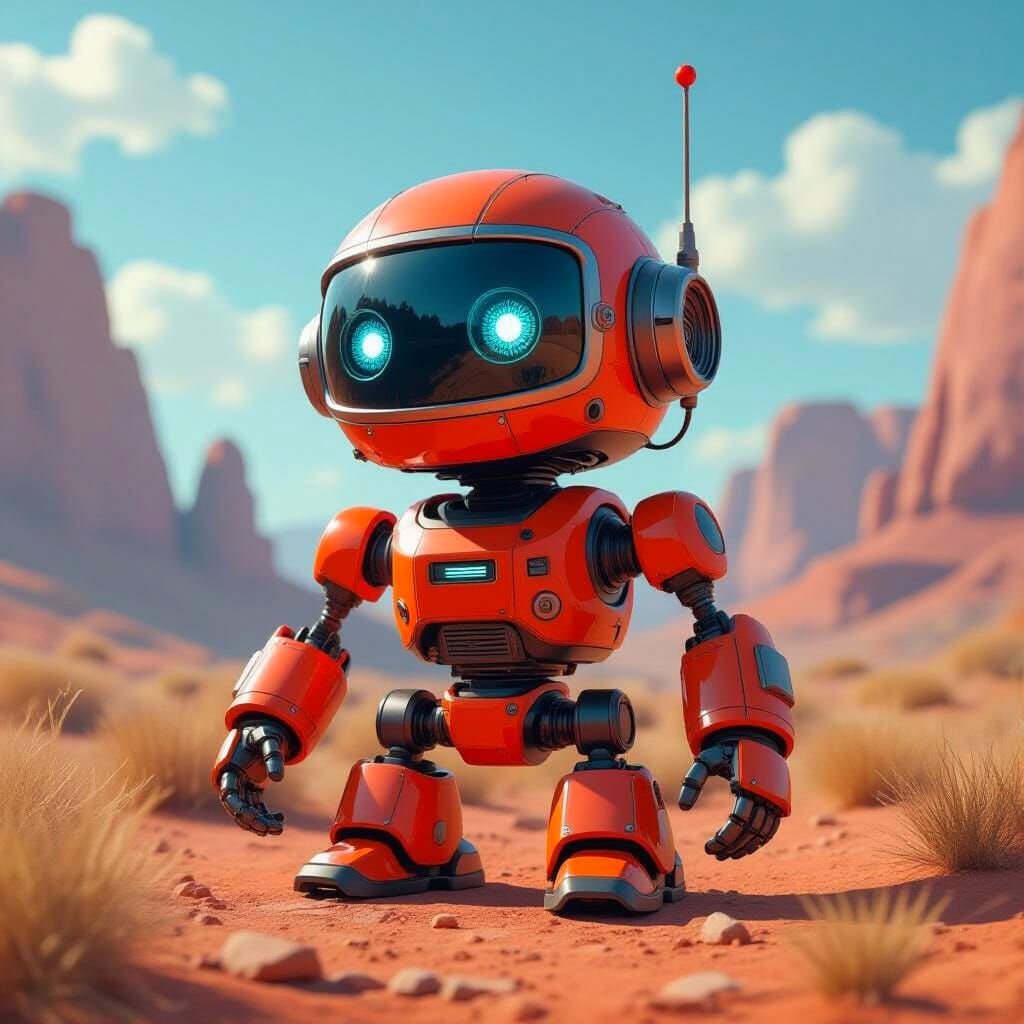 Photorealistic Cyber Piglet with Graffiti Backdrop