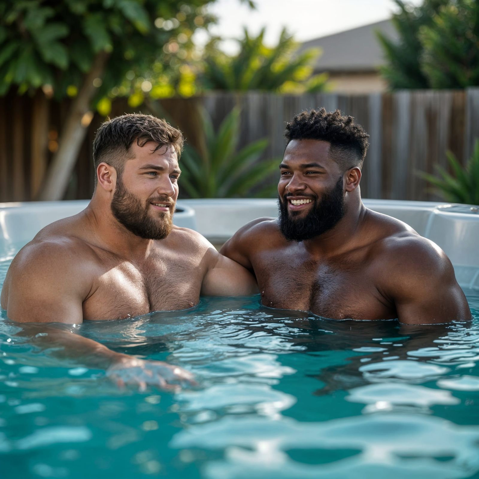 relaxing together after a busy week