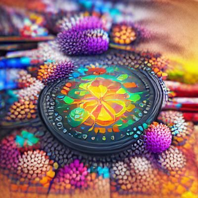Intricate Dot Art Mandala Design