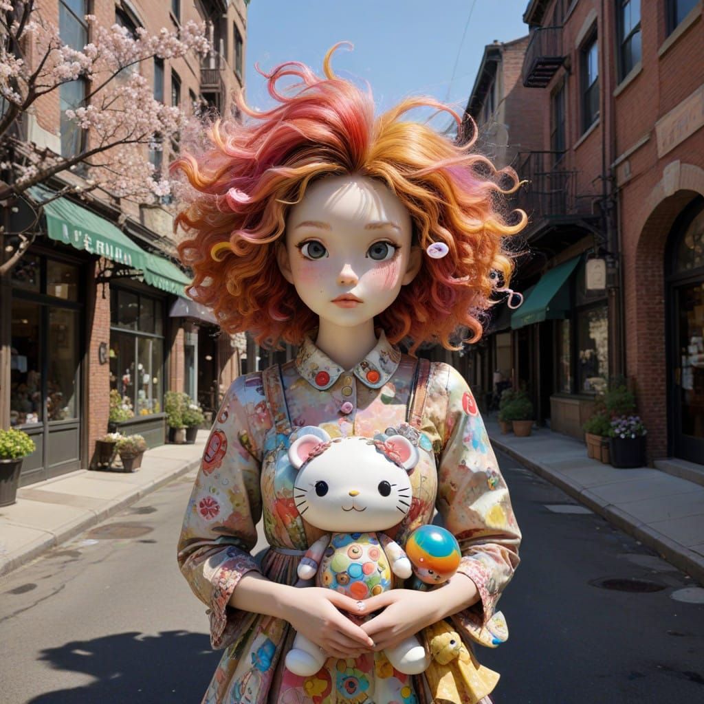 Sugar-Coated Superhero Families Unite in Vibrant Cityscape