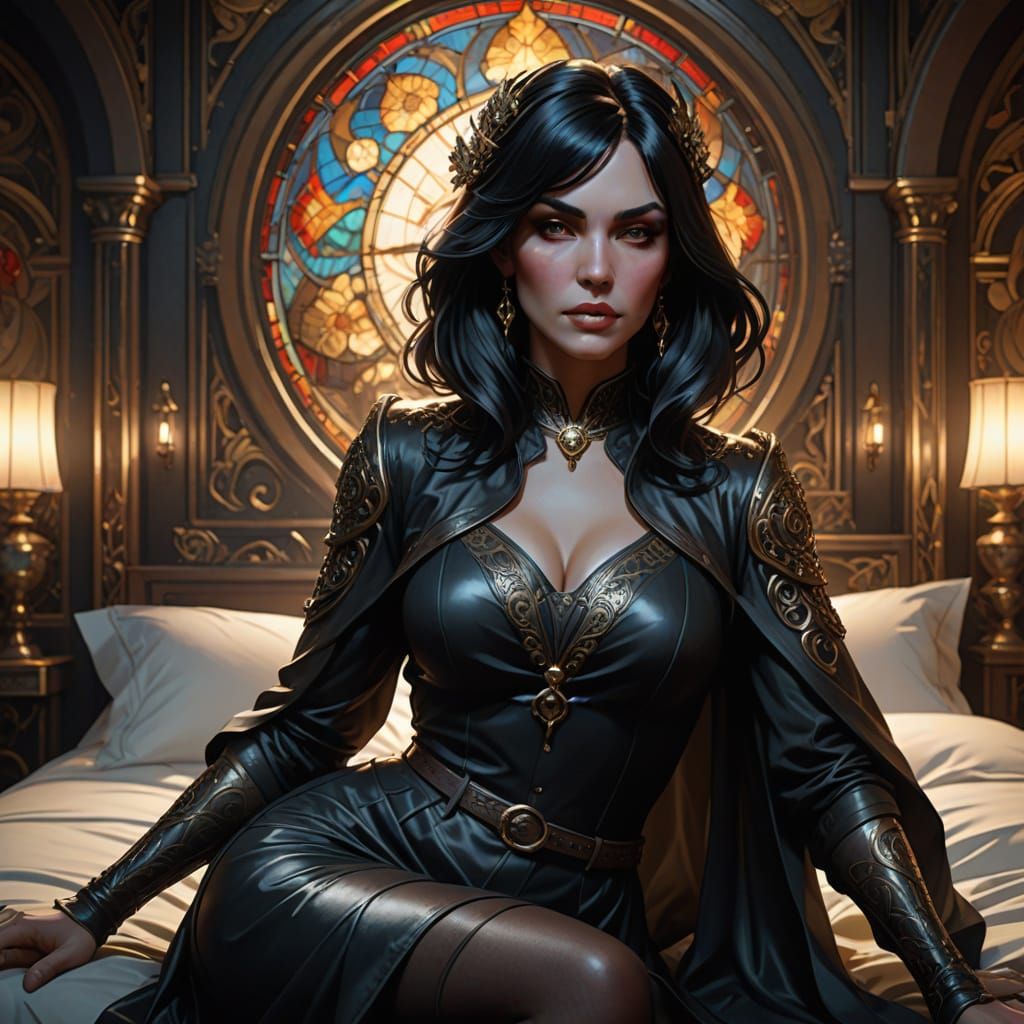 Empress of Seduction in Hyper-Realistic Portrait