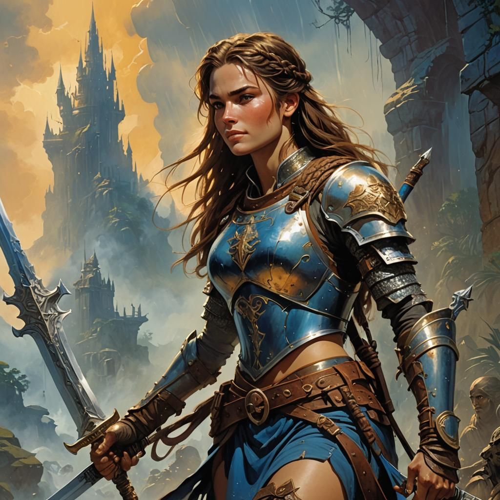 Heroic Woman Warrior Concept Art
