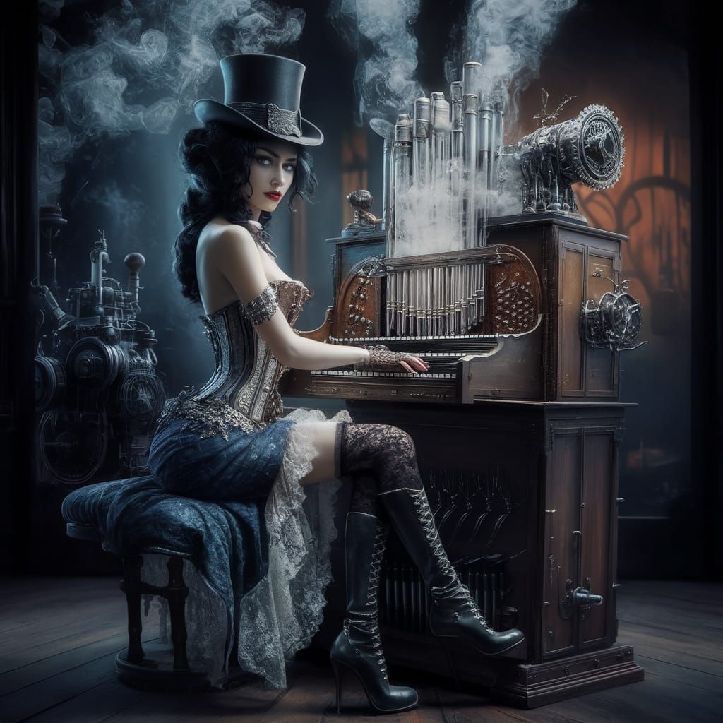 Steampunk Organ Player