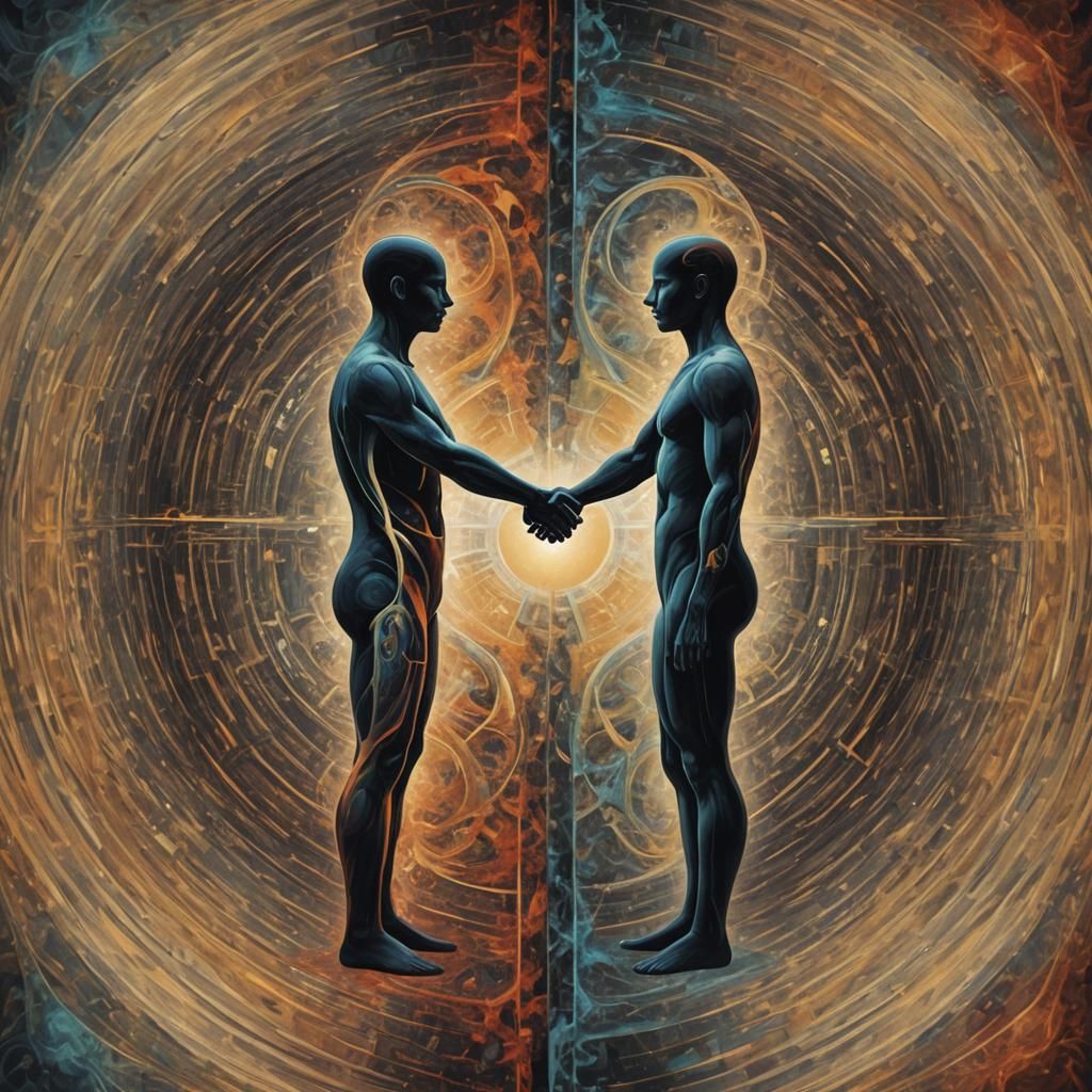 Abstract Duality in Contrasting Colors