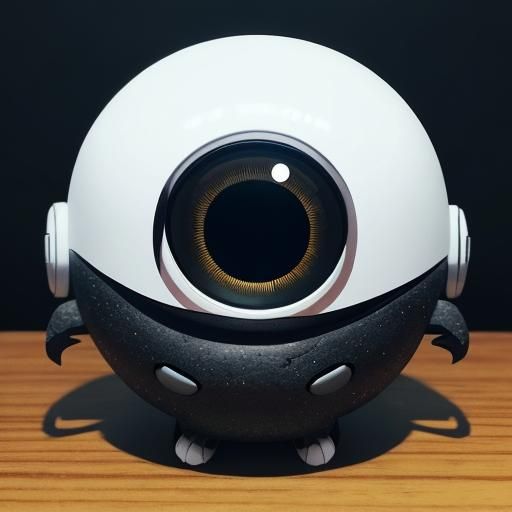 Humorous Myopic Skull with Googly Eyes