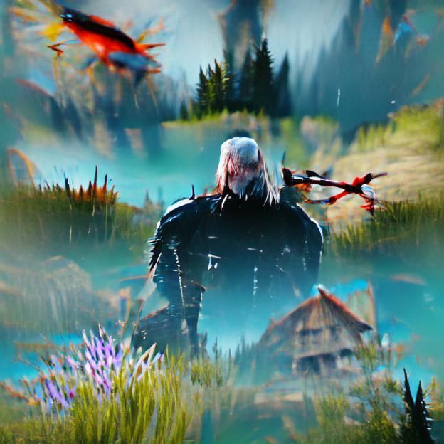 Dark Fantasy Witcher Character