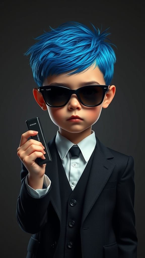 Girl in Black: Futuristic Spy in High-Tech Suit