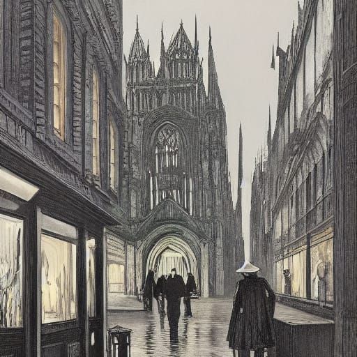 Gothic Art in Dark, Moody Style