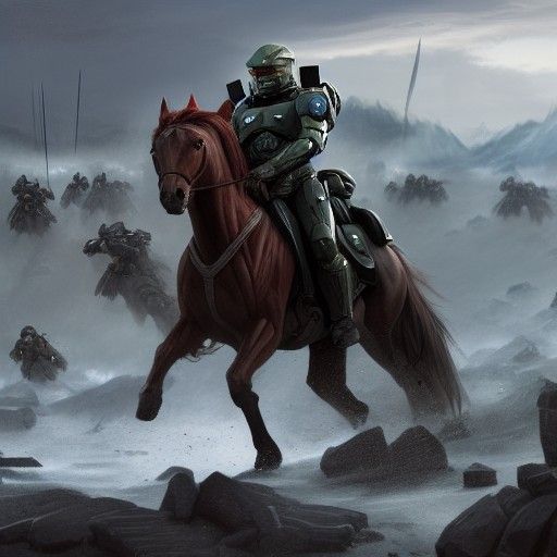 Master Chief Leads Civil War Cavalry Charge