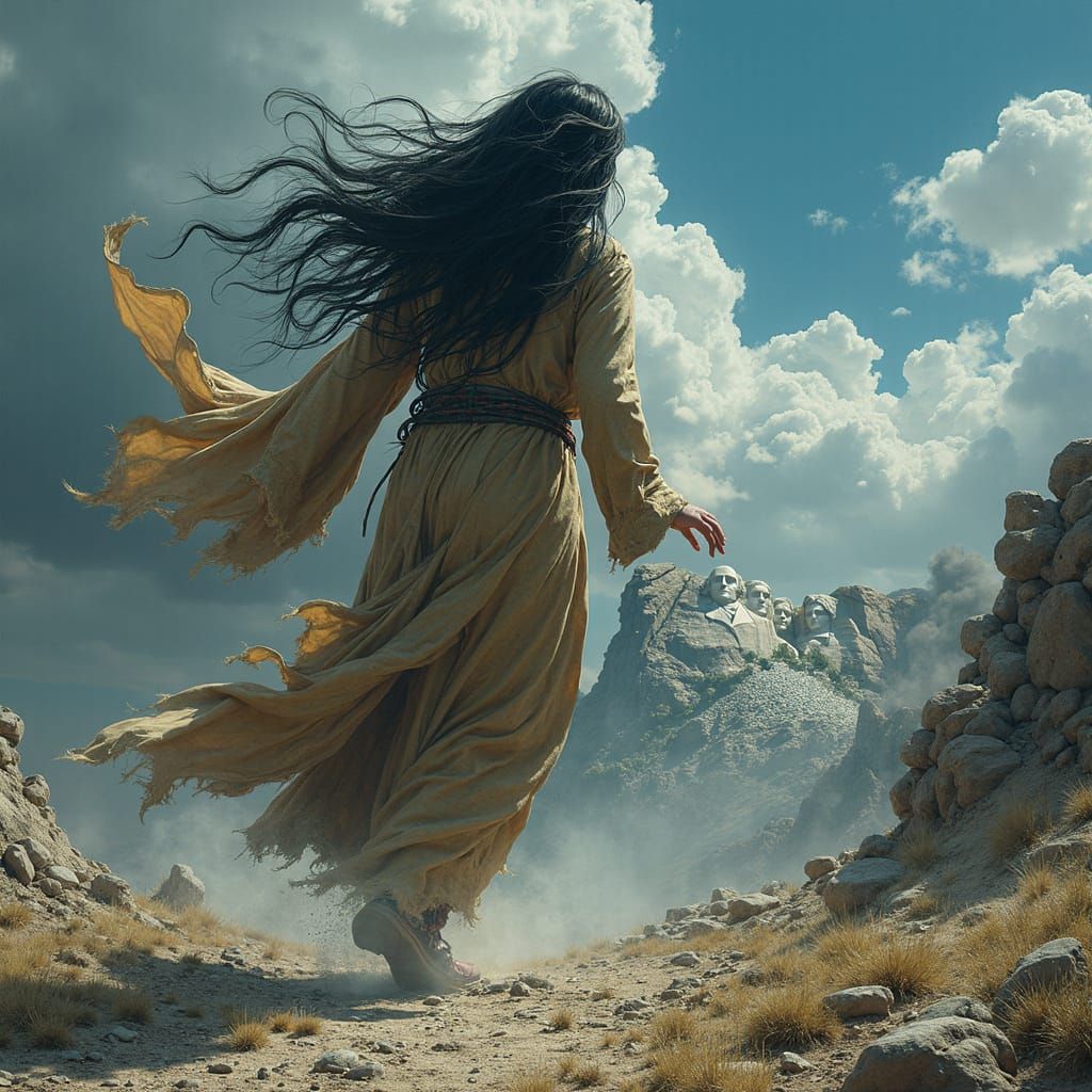 Giant Goddess Wreaks Havoc on South Dakota Landscape