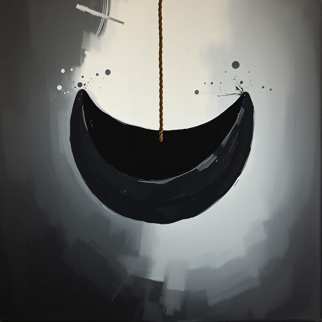 Abstract Hissing Presence in Expressionist Style