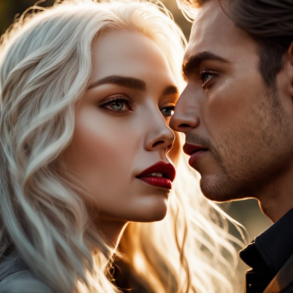 Hyperrealistic Portrait of a Couple in Soft Focus