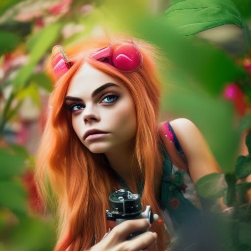 Ninja Strawberry Shortcake in Overgrown Candyland