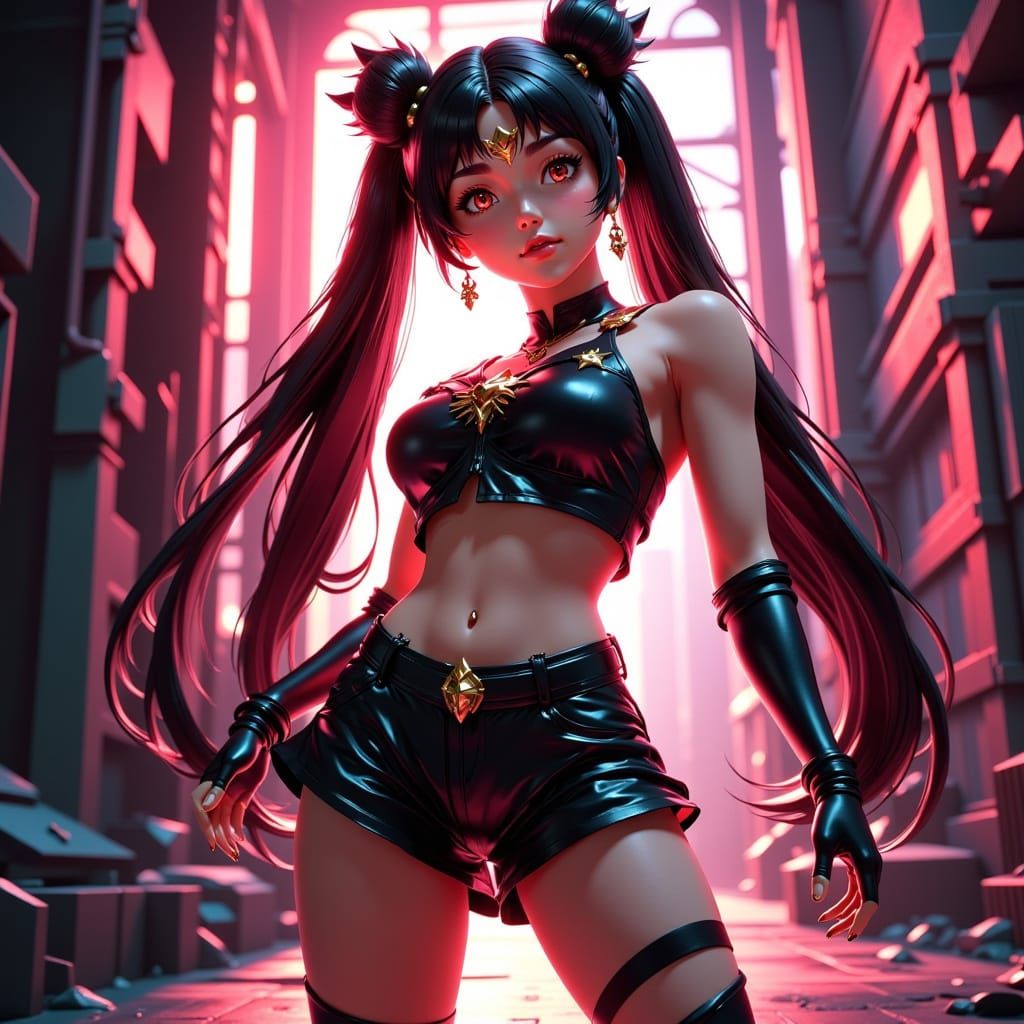 Sailor Moon in Black Vinyl at Rope Factory