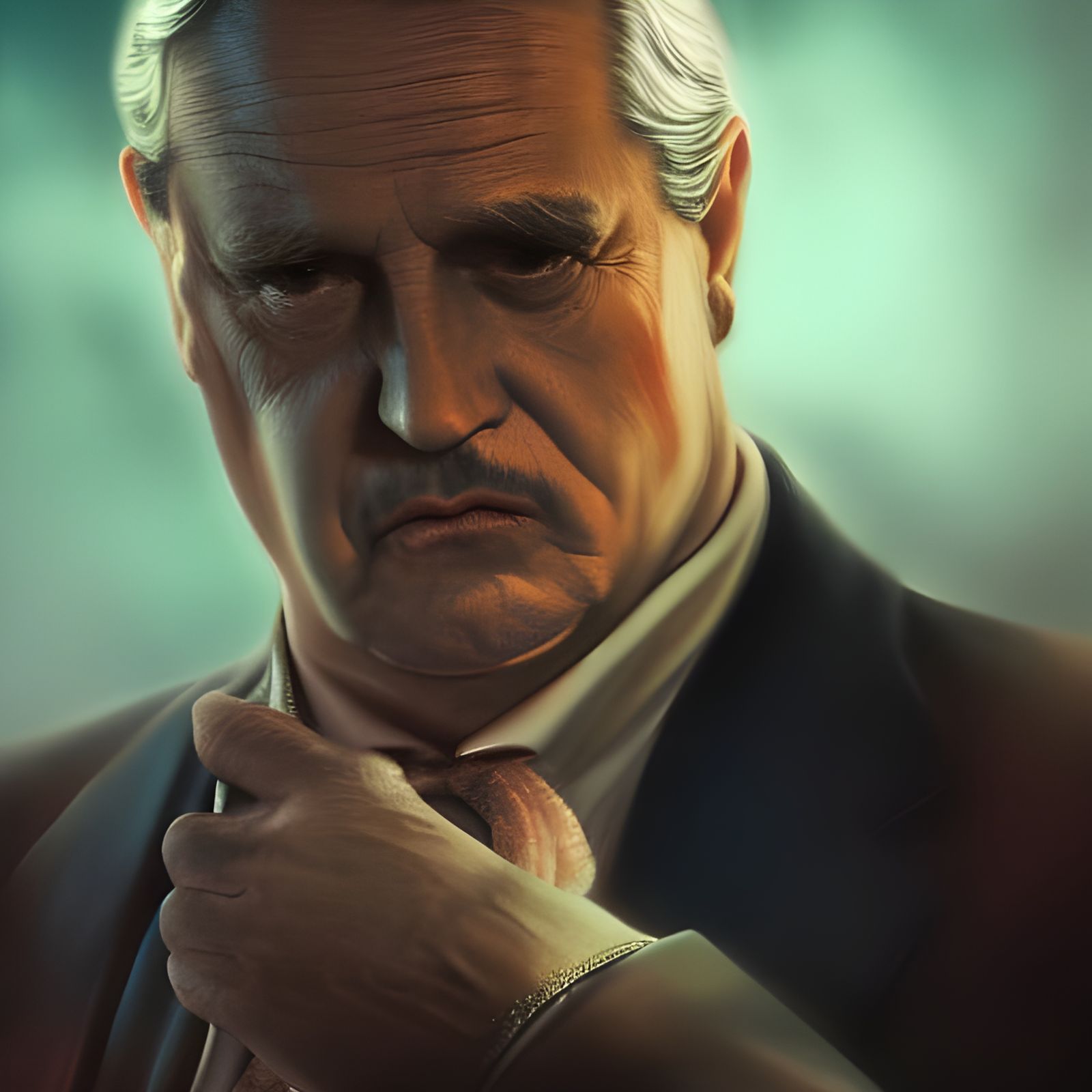 Don Corleone: Hyperrealistic Mafia Don Portrait