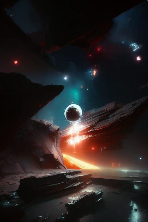 Cosmic Outer Space Art in Unreal Engine
