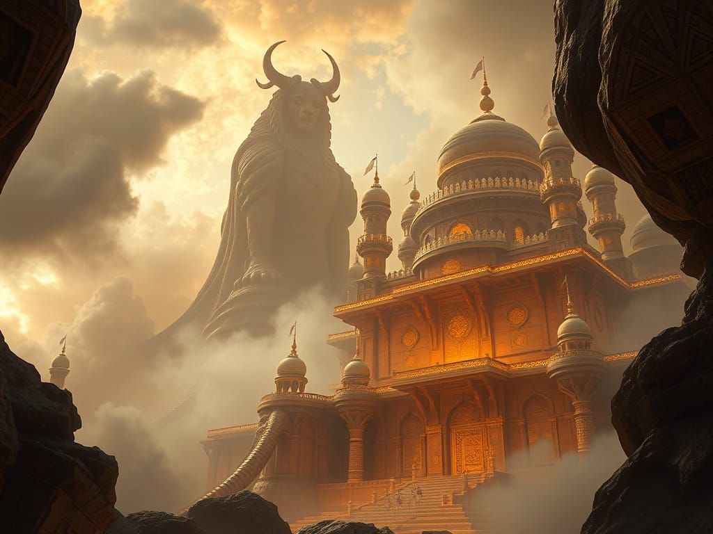 Epic Djin Conjures Majestic Kalif's Palace in a Dramatic Dig...