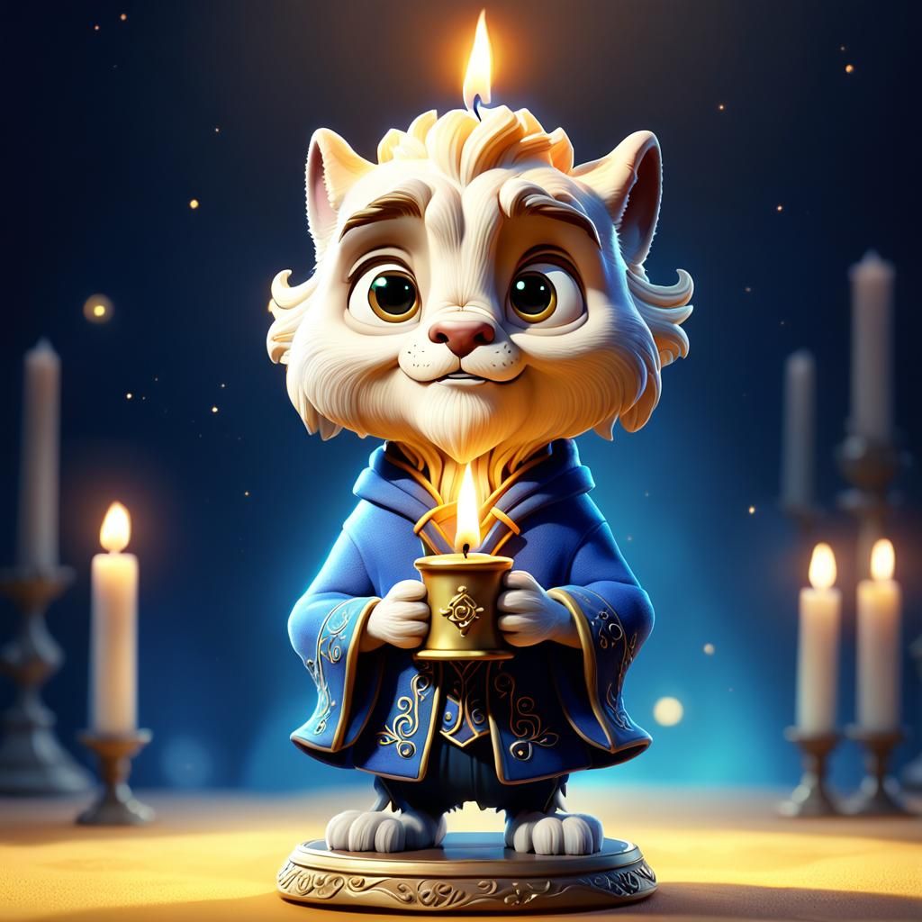 Adorable Lumos Candle From Beauty and the Beast