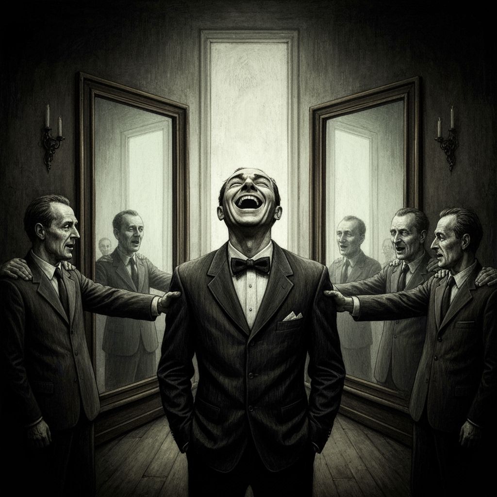 Expressionistic Portrait of a Confident Figure Seeking Answe...