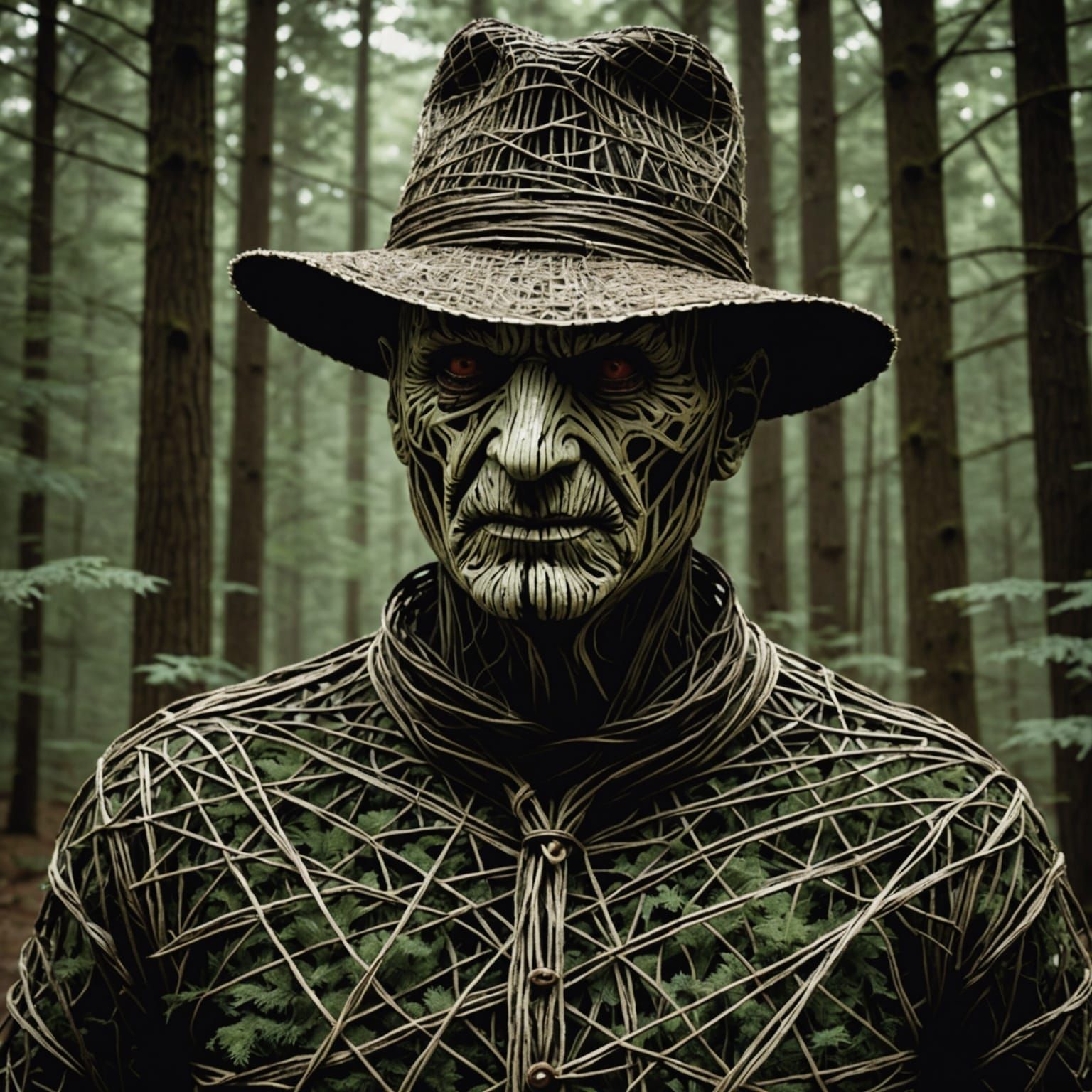 Surreal String Forest with Freddy Krueger