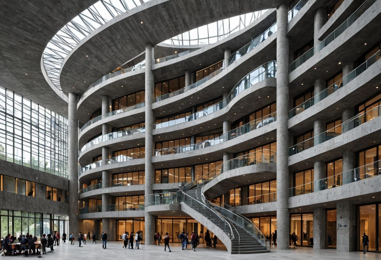 Stunning Public Building with Vibrant Aluminum Cladding and ...