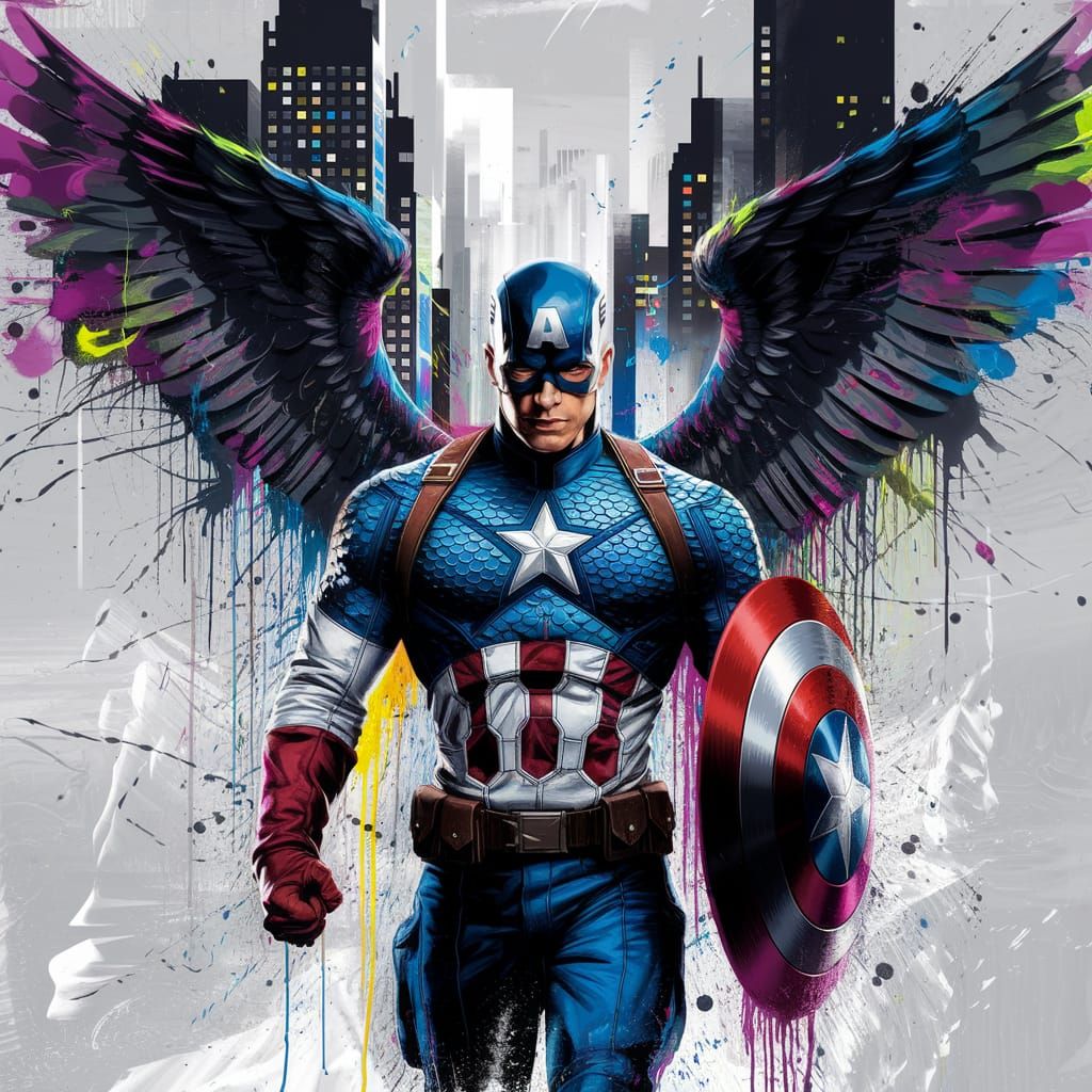 Archangel Captain America Splash Art