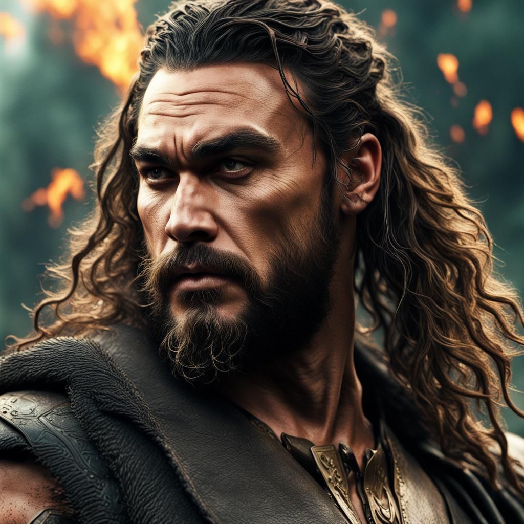 Jason Momoa in Hunger Games: Detailed Matte Painting