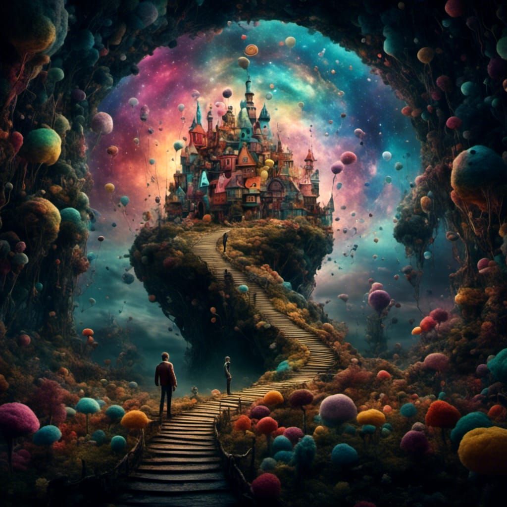 Dystopian Portal to a 3D Candyland