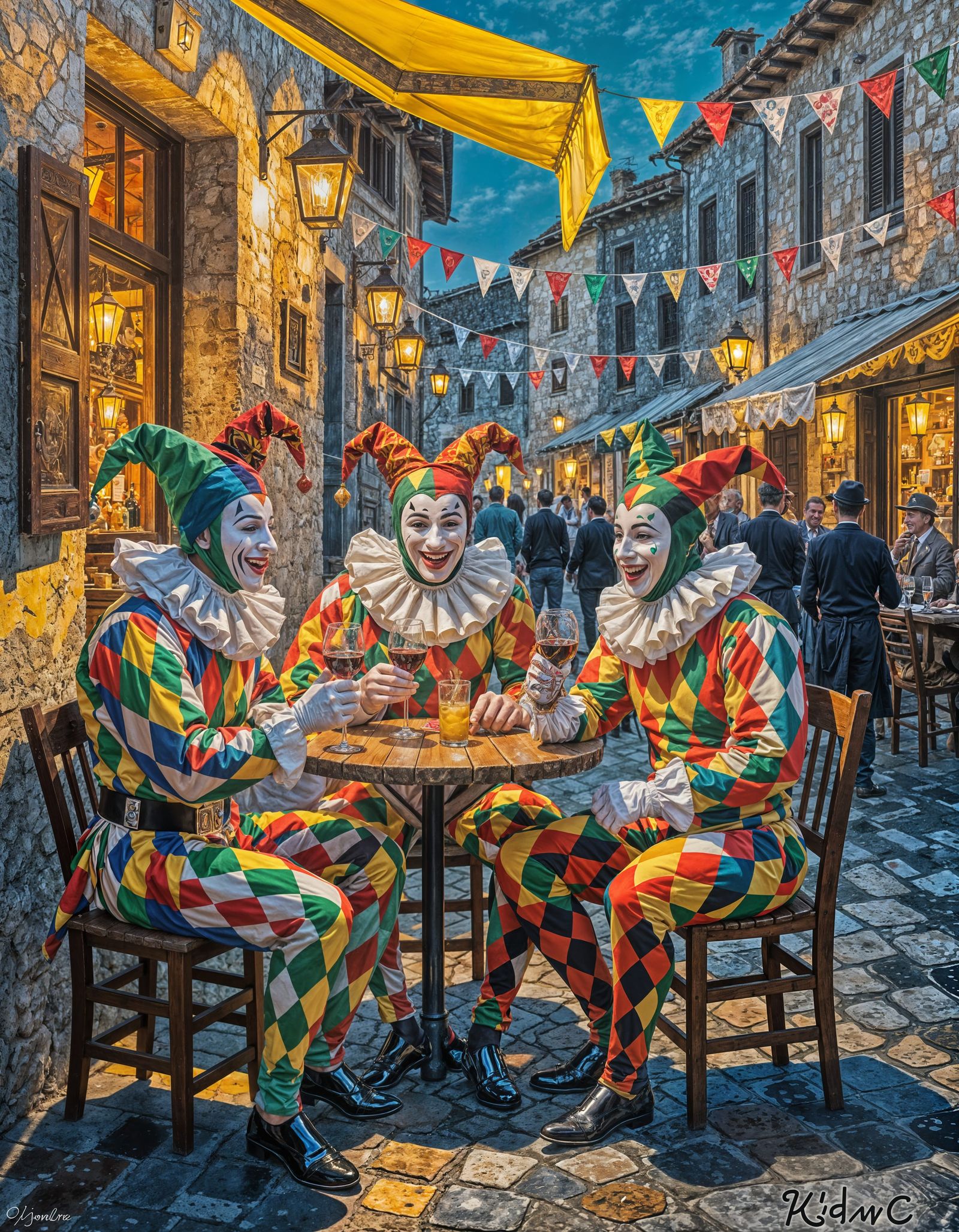 Harlequins Enjoy Chianti at Italian Street Festival